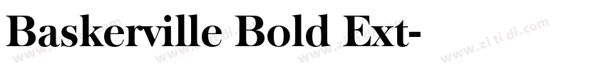 Baskerville Bold Ext字体转换